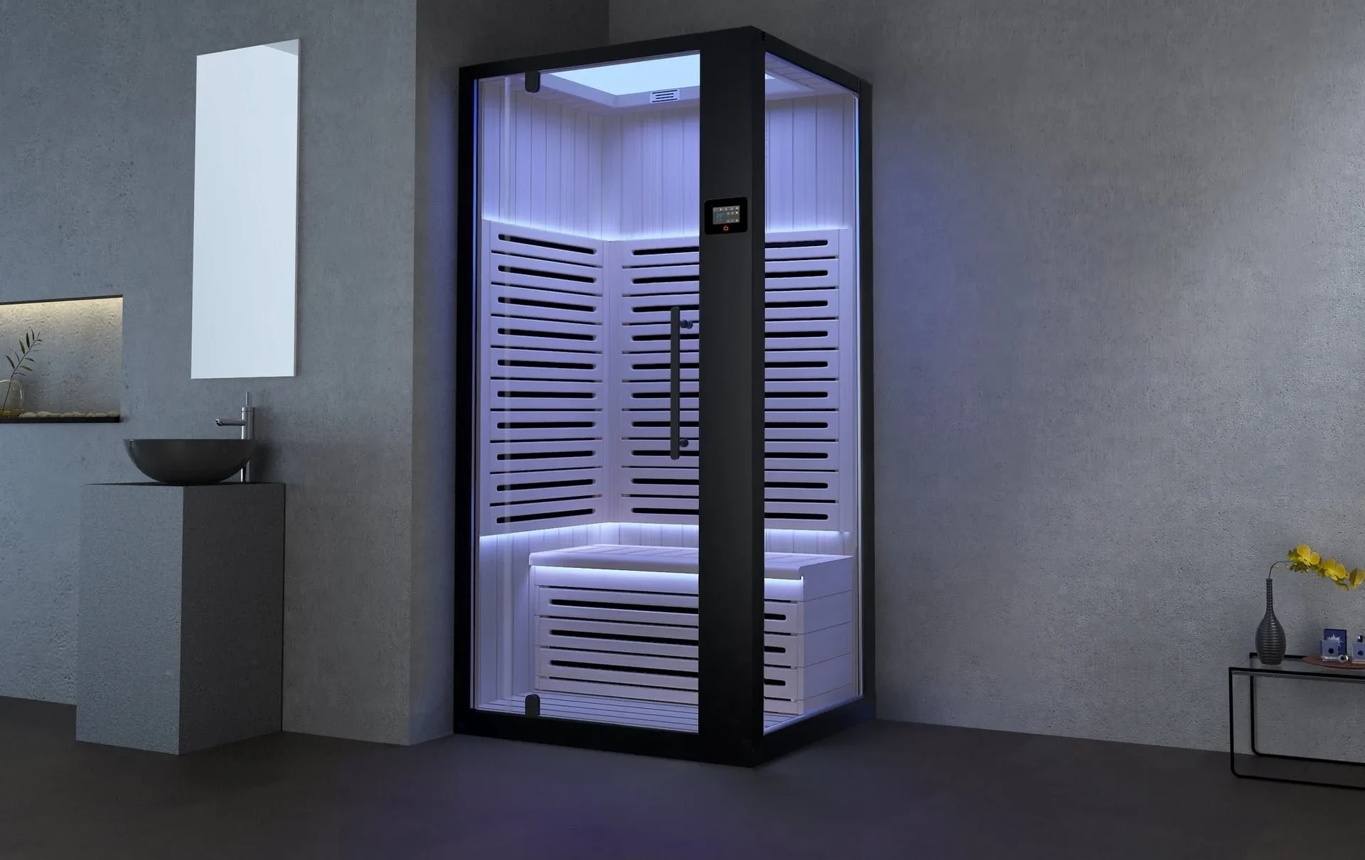 Bella sauna and shower system