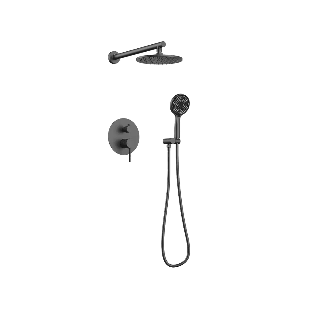 LP Series 2 Way Concealed Shower Set Gun Metal